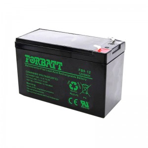 Forbatt 12v 9Ah AGM Lead Acid Deep Cycle Battery (SLA) (Gates / Alarms / CCTV)