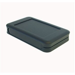 ABS ENCLOSURE BLACK 65x105x19 - BAT COMPARTMENT - NO CLIPS SUPPLIED A90-51-219