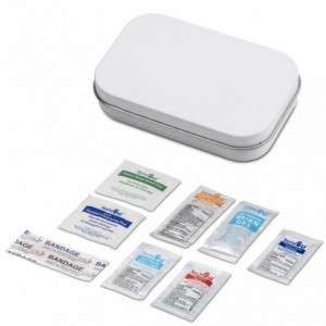 Altitude Trek Mini First Aid Kit in Stainless Steel Tin