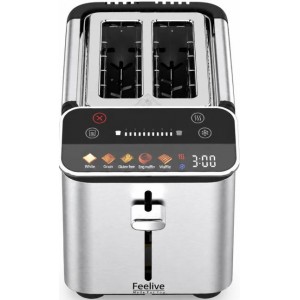 Feelive 2 Slice Stainless Steel Smart Toaster