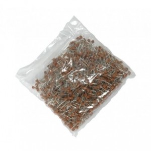 CERAMIC CAPACITOR DISK 820pF 50V P2.5mm -1000 /BAG 006-10821.250