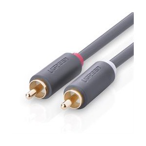Ugreen 2M 2RCA Male To Male Stereo Cable - Black