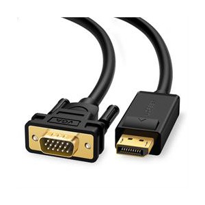 Ugreen 1.5m Displayport M to VGA M Cable - Black