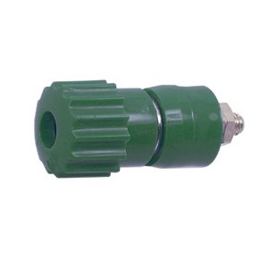 4mm BANANA SOCKET 24A GREEN CAPTIVE J50005
