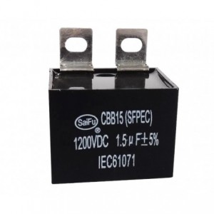 FILM CAPACITOR 2uF 1200VDC / 350VAC CBB15-1200-2UF