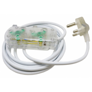 Ellies 2 Way Light Duty Coloured Extension Lead -5M