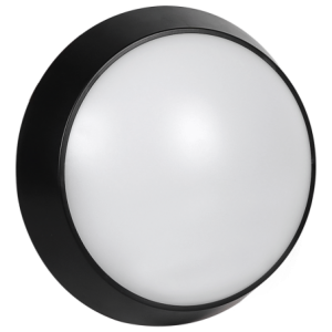 Ellies Spectra Series 15W Round LED Bulkhead with 3CCT - Black