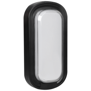 Ellies Ellipse Series AC 24W Capsule LED Bulkhead - PC - BK