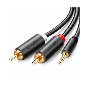 Ugreen 2m 3.5mm M to 2RCA M Audio Cable - Black