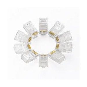 Ugreen RJ45 8P8C LAN Connectors 10 Pc - Crystal