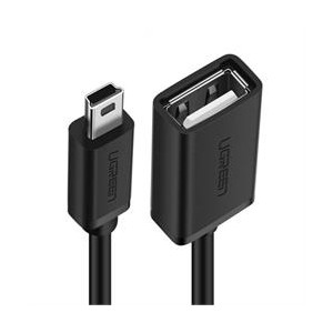 Ugreen Mini USB M to USB2.0 F OTG Adapter - Black