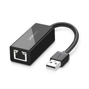 Ugreen USB2.0 to RJ45 10/100mbps Ethernet Adapter - Black