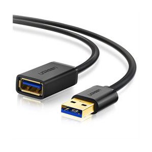 Ugreen 2m USB3.0 M to F Extension Cable - Black