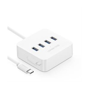 Ugreen USBC M to 4port USB3.0 Hub - White