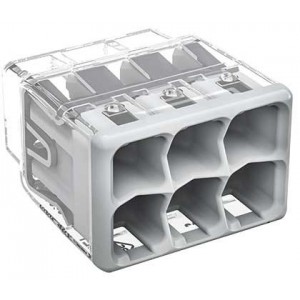 Wago 2773 Push-In 6-Way Splicing Connector 0.75-4mm² Grey