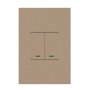 Orion Champagne 2 Lever 1 Way 2X4 Pre-Assembled Switch