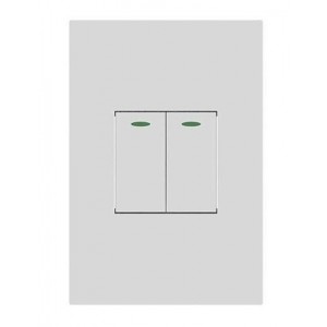 2 Lever 1 Way Switch 2X4 White Orion PRE-ASS.