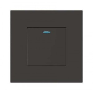 1 Lever Push Button 3X3 Slate Orion Pre-Assembled