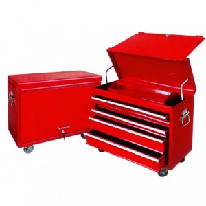 STEEL TOOL CASE ON WHEELS 668x316x386mm