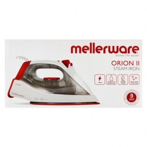 Mellerware Iron Steam Dry 250ML 1400W White Orion