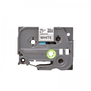 Compatible Brother TZE 241 Black on White Labelling Tape – 18mm