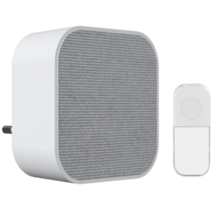Ellies Secure Series Wireless Doorbell with AC Receiver &amp; Battery Transmitter