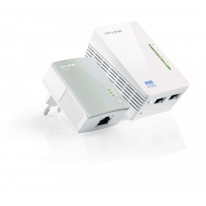 TP-Link WPA4220KIT 500Mbps Powerline Extender  300Mbps Wi-FI Extender