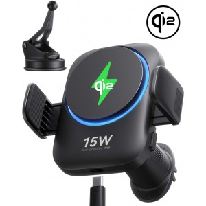 INIU 3-in-1 SnapGo V11 Qi2 Certified 15W Magnetic Wireless Car Charger