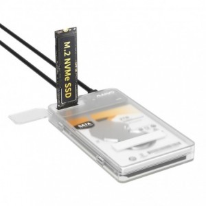 MAIWO K2578P2 USB3.2 Gen2 Dual 2.5" SATA &amp; M.2 NVMe SSD Enclosure