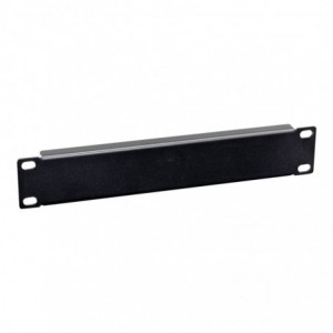LinkQnet 1U 10-Inch Blanking Panel - Black Metal
