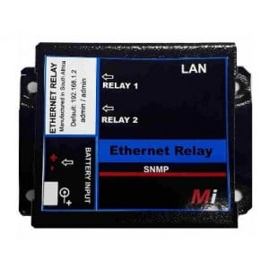 Micro Instruments 2 Port Ethernet AC Relay + Email Support  12V