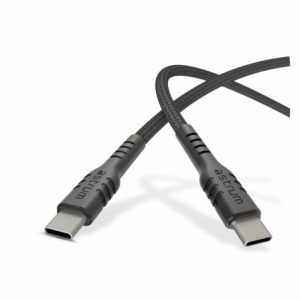 Astrum USB-C PD Cable- 100W- E-Marker- Braided- 1.0m- Black – UCC100B
