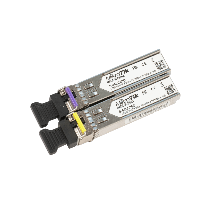 MikroTik Single-mode SFP Module 80Km Dual LC-Connector - GeeWiz