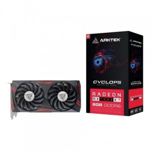 Arktek AMD Radeon RX 7600XT- 2048 Stream Processors- 8GB GDDR6 Memory- DP x 3- HDMI x 1- 128-bit