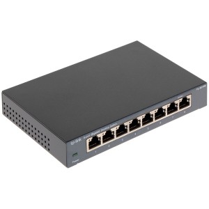 TP-Link 8 Port Desktop Gigabit Switch  8 10/100/1000M RJ45 ports  steel case