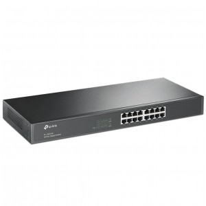 TP-Link 16-port Gigabit Switch- 16 10/100/1000M RJ45 ports- 1U 19-inch rack-mountable steel case