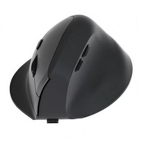 Tuff-Luv - Ergonomic Premium Wireless Mouse - Rehcargeable Bluetooth and 2.4GHz Mouse - Black