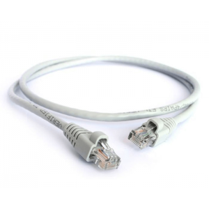 Acconet CAT6 UTP Flylead  0.5 Meter  Straight  Stranded Cable  Moulded Boots and Plugs  Grey