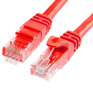 Acconet 1m CAT6 Flylead (Red) - Perfect for Network Devices