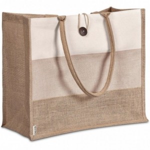 Okiyo Fukei Jute &amp; Cotton Tote