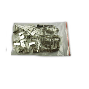 CAT5e RJ45 Connectors- Shielded- Stranded/Solid Core- 50 Pack