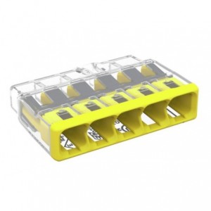 Wago 2773 Push-In 5-Way Splicing Connector 0.75-4mm² Yellow
