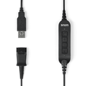 Snom USB Quick Release Adapter for A100M  A100D and PC - Integrated volume and call buttons.