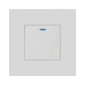 1 Lever 2 Way Switch 3x3 White Orion Pre-Assembled