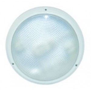 2D 16W CLEAR WHITE BULKHEAD 266DIA x 67 IP54