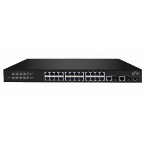 UNV - 24 Port PoE Switch  supports EXTEND Mode