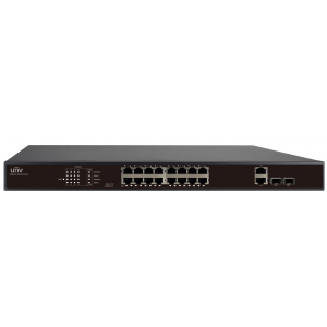 UNV - 16 Port PoE Switch  supports EXTEND Mode up to 250M