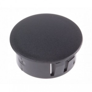 30mm BLACK PLASTIC BLANKING PLUG 32mm ROUND M30-KY