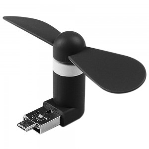 Micro USB Fan (works with most Smart Phones with Micro USB) - Black