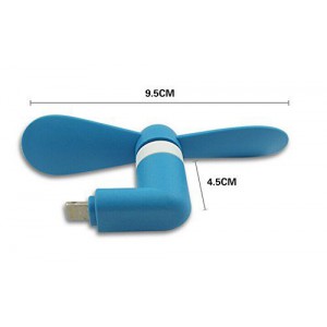 Micro USB Fan (works with most Smart Phones with Micro USB) - Blue